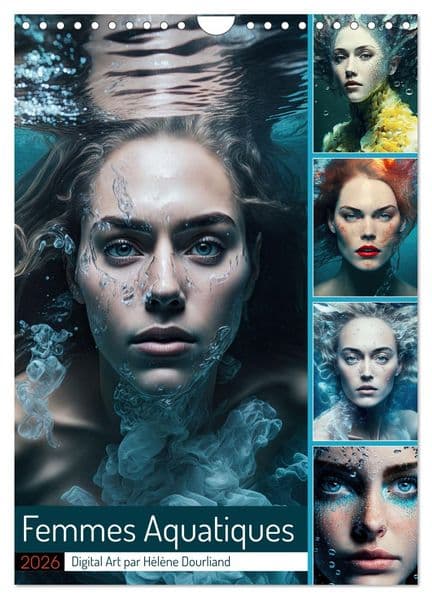 Femmes Aquatiques (Calendrier mural 2026 DIN A4 horizontal), CALVENDO calendrier mensuel