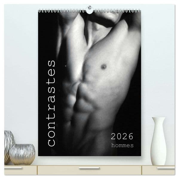 contrastes hommes (Calendrier mural 2026 DIN A2 horizontal) calendrier de bureau