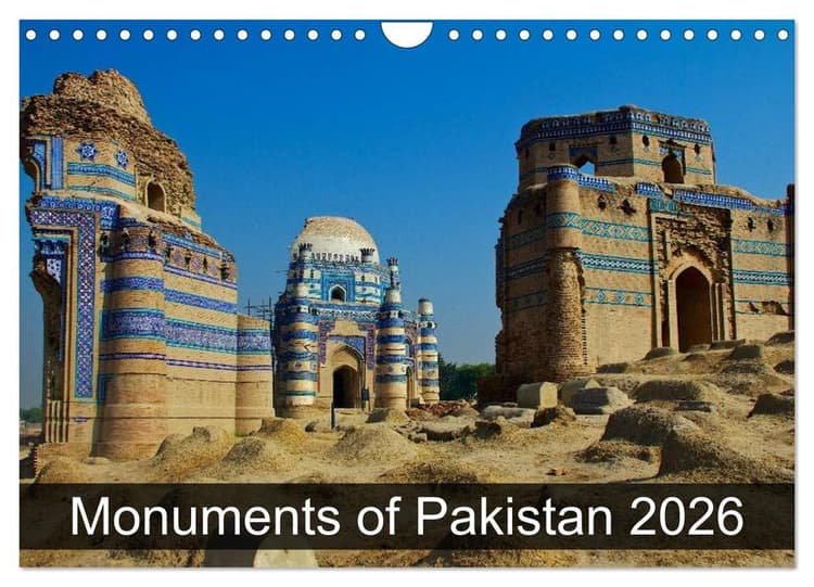 Monuments of Pakistan 2026 (Wall Calendar 2026 DIN A4 landscape), CALVENDO 12 Month Wall Calendar