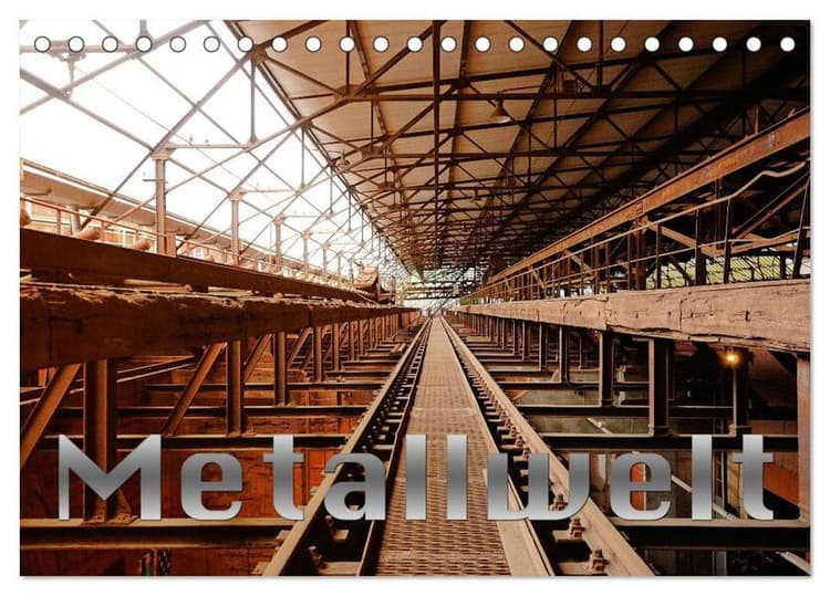 Metallwelt (Tischkalender 2027 DIN A5 quer), CALVENDO Monatskalender