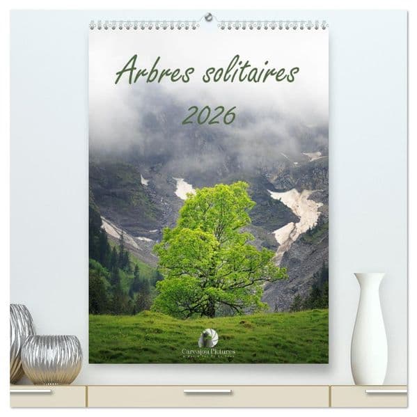 Arbres solitaires (Calendrier mural haut de gamme 2027 DIN A2 horizontal), CALVENDO calendrier mensuel