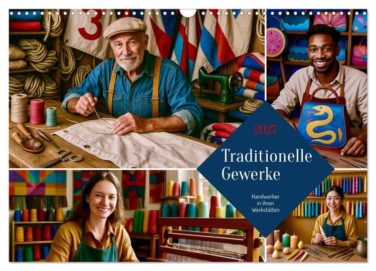 Traditionelle Gewerke (Wandkalender 2027 DIN A3 quer), CALVENDO Monatskalender