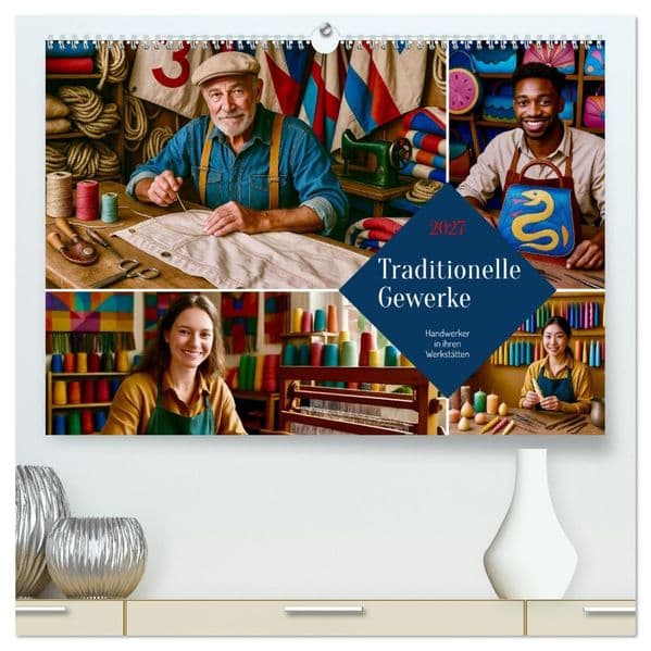 Traditionelle Gewerke (hochwertiger Premium Wandkalender 2027 DIN A2 quer), Kunstdruck in Hochglanz