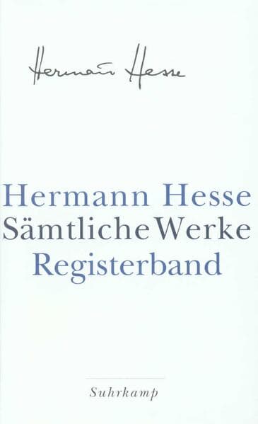 Sämtliche Werke in 20 Bänden und einem Registerband