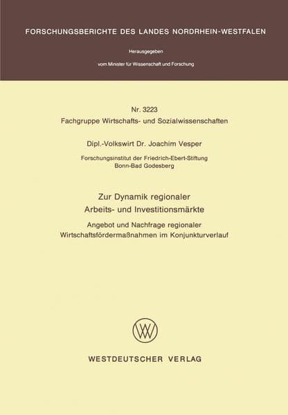 Zur Dynamik regionaler Arbeits- und Investitionsmärkte