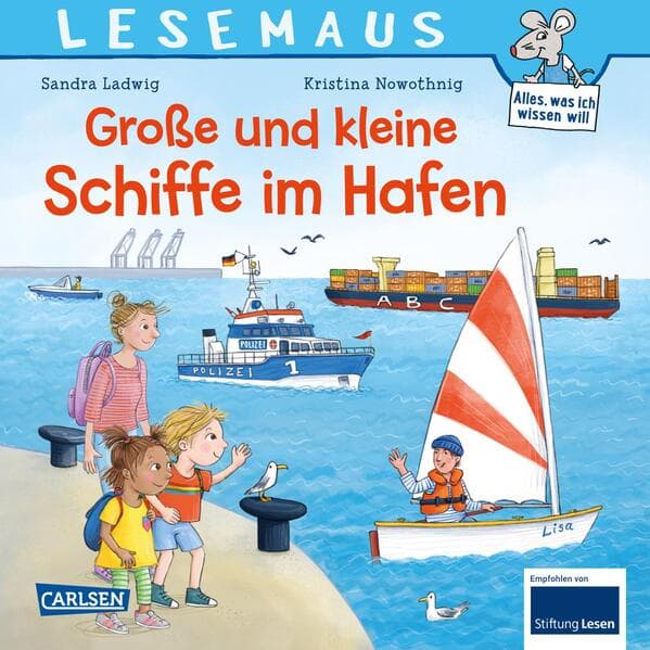 LESEMAUS 75: Große und kleine Schiffe im Hafen
