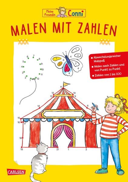 Conni Gelbe Reihe (Beschäftigungsbuch): Malen mit Zahlen