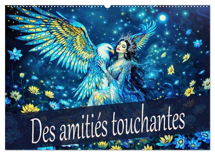 Des amitiés touchantes (Calendrier mural 2027 DIN A2 vertical), CALVENDO calendrier mensuel