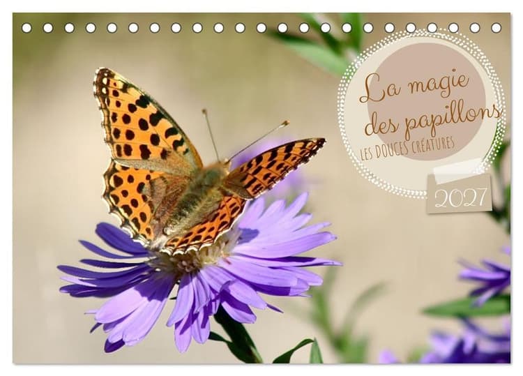 LA MAGIE DES PAPILLONS (Calendrier de bureau 2027 DIN A5 vertical), CALVENDO calendrier mensuel