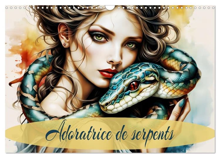Adoratrice de serpents (Calendrier mural 2027 DIN A3 vertical), CALVENDO calendrier mensuel