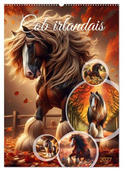 Cob irlandais (Calendrier mural 2027 DIN A2 horizontal), CALVENDO calendrier mensuel