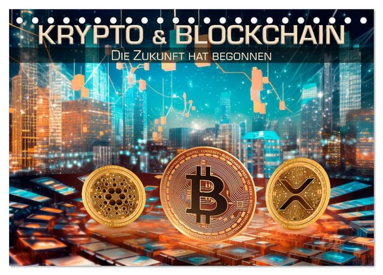 Krypto und Blockchain (Tischkalender 2027 DIN A5 quer), CALVENDO Monatskalender