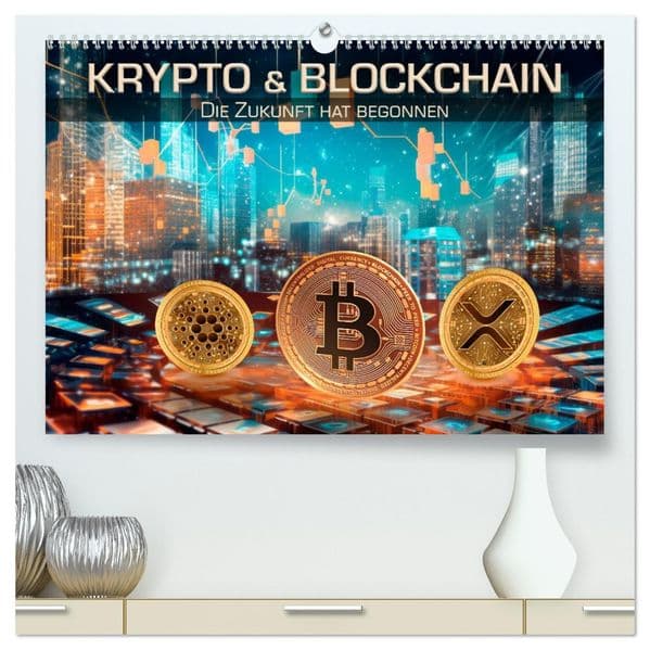 Krypto und Blockchain (hochwertiger Premium Wandkalender 2027 DIN A2 quer), Kunstdruck in Hochglanz