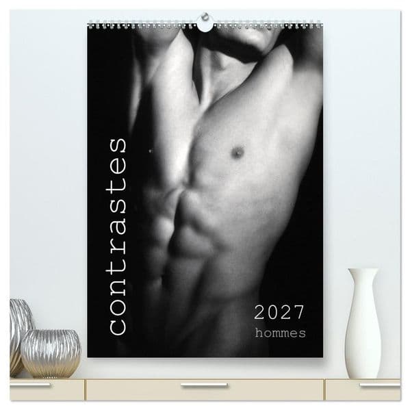 contrastes hommes (Calendrier mural haut de gamme 2027 DIN A2 horizontal), CALVENDO calendrier mensuel