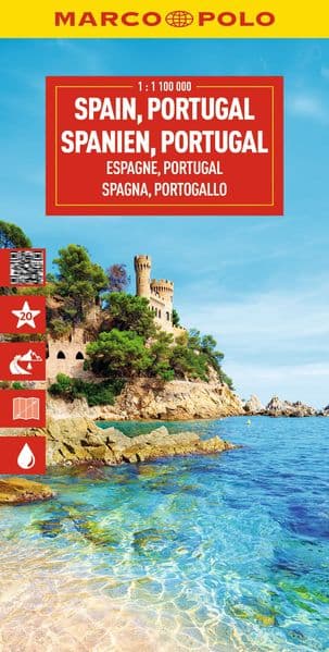 MARCO POLO Reisekarte Spanien, Portugal 1:1 Mio