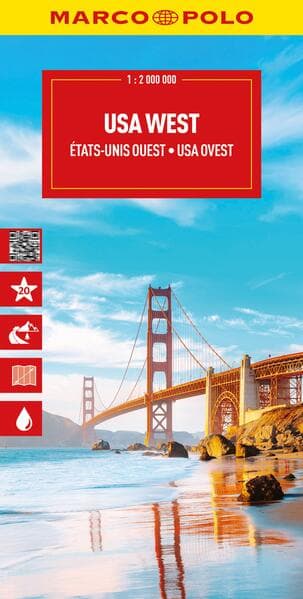 MARCO POLO Reisekarte USA West 1:2 Mio