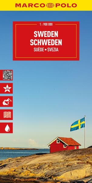 MARCO POLO Reisekarte Schweden 1:900.000