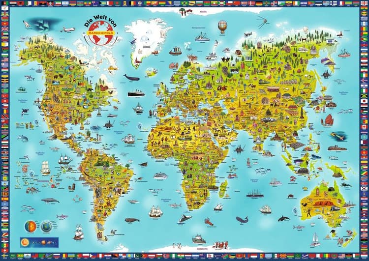 MARCO POLO Panorama Kinderweltkarte