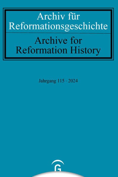 Archiv für Reformationsgeschichte – Aufsatzband