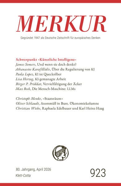 MERKUR 4/2026, Jg.80