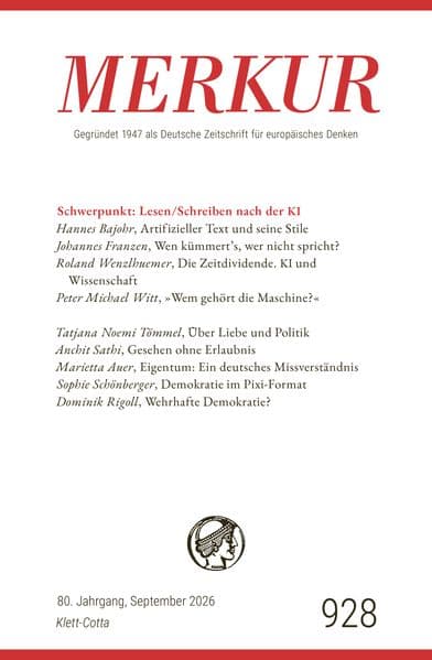 MERKUR 9/2026, Jg.80
