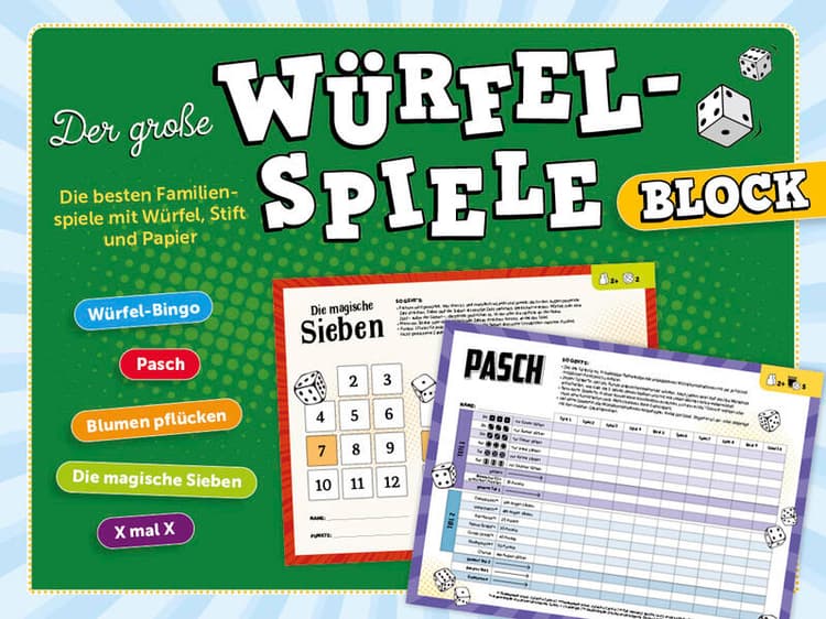 Der große Würfelspiele-Block