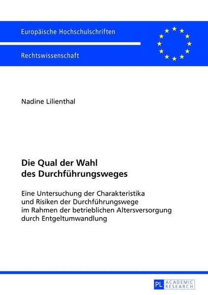 Die Qual der Wahl des Durchführungsweges