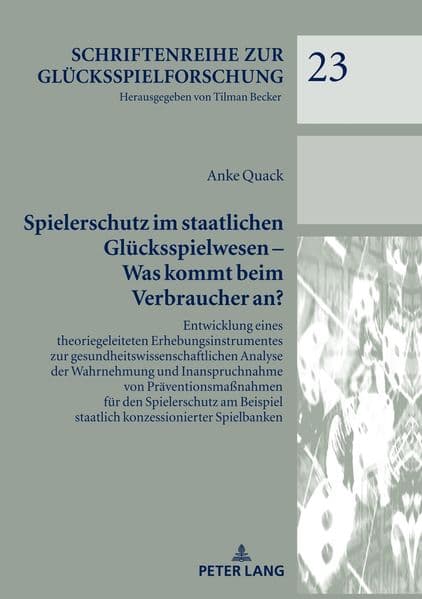 Spielerschutz im staatlichen Glücksspielwesen - Was kommt beim Verbraucher an?