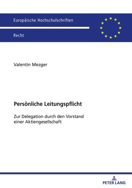 Persönliche Leitungspflicht
