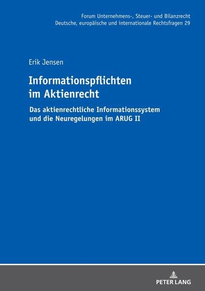 Informationspflichten im Aktienrecht