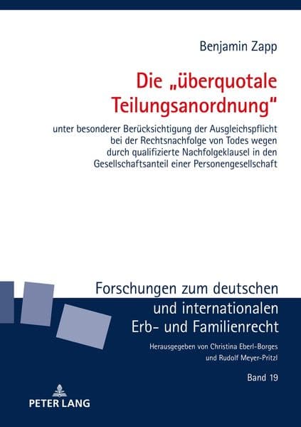 Die "überquotale Teilungsanordnung"