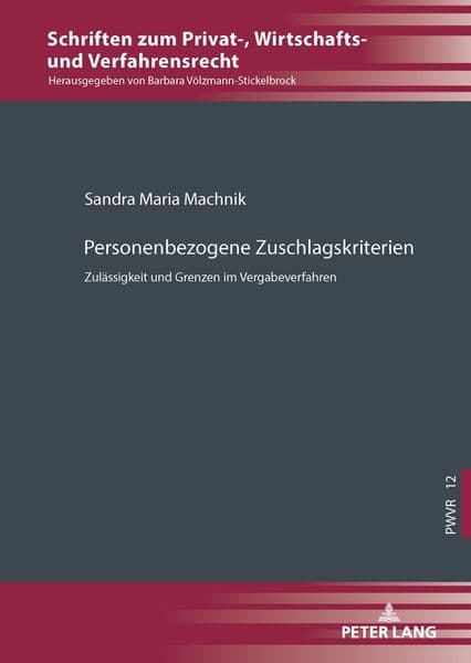 Personenbezogene Zuschlagskriterien
