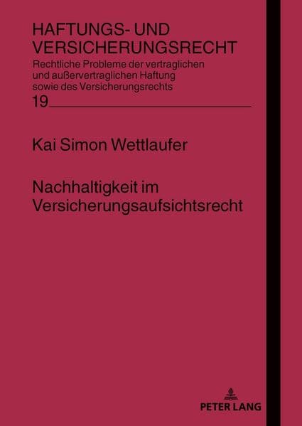 Nachhaltigkeit im Versicherungsaufsichtsrecht