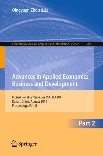 Advances in Applied Economics, Business and Development