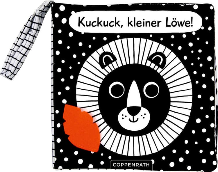 Babys kuschelweiches Kontrastbuch (Stoffbuch): Löwe