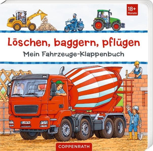 Löschen, baggern, pflügen: Mein Fahrzeuge-Klappenbuch