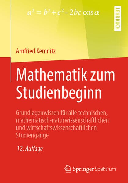Mathematik zum Studienbeginn