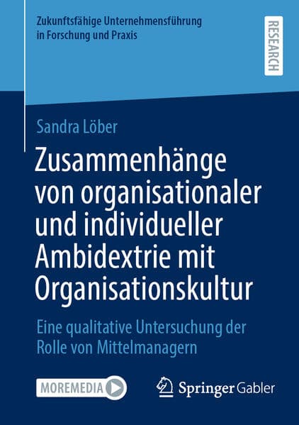 Zusammenhänge von organisationaler und individueller Ambidextrie mit Organisationskultur