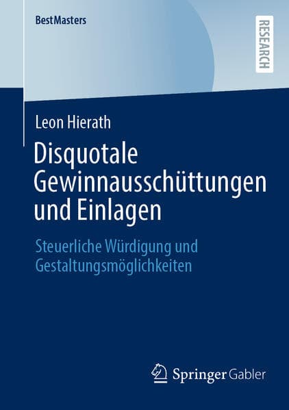 Disquotale Gewinnausschüttungen und Einlagen