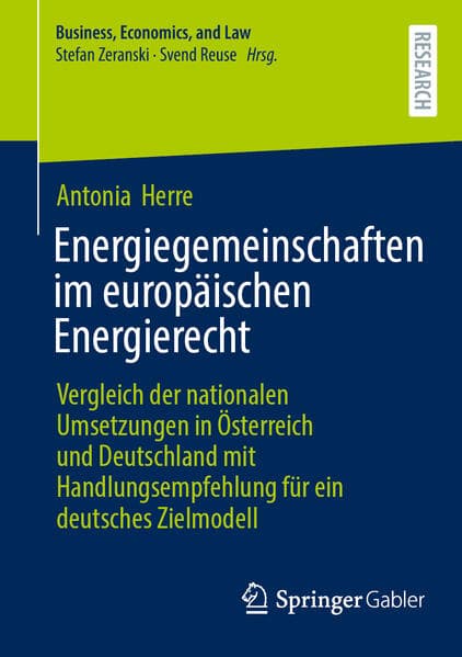 Energiegemeinschaften im europäischen Energierecht