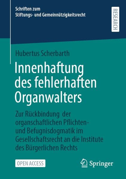 Innenhaftung des fehlerhaften Organwalters
