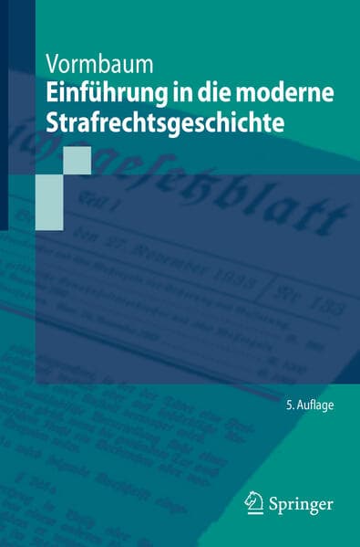 Einführung in die moderne Strafrechtsgeschichte