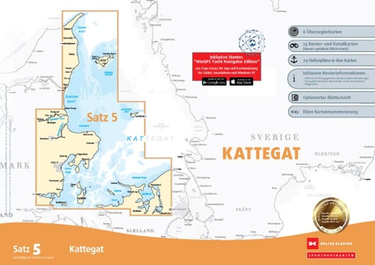 Sportbootkarten Satz 5: Kattegat (Ausgabe 2026)