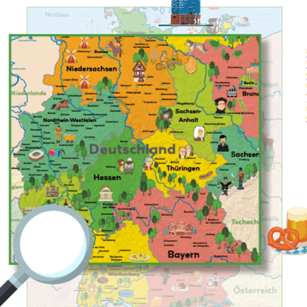 Kinder-Deutschlandkarte