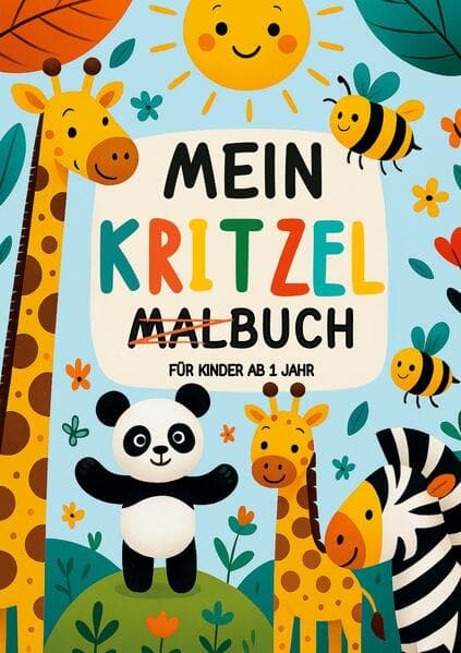 Mein Kritzel Malbuch für Kinder ab 1 Jahr