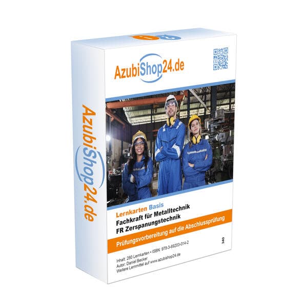 Fachkraft für Metalltechnik FR Zerspanungstechnik Lernkarten