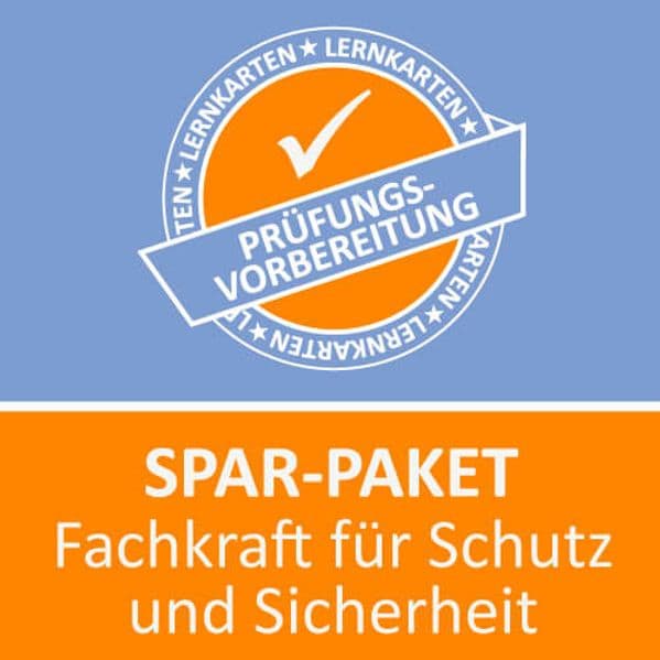 Lernkarten Paket Fachkraft für Schutz und Sicherheit