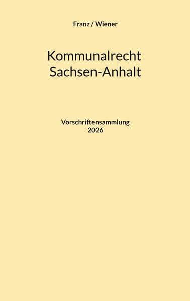 Kommunalrecht Sachsen-Anhalt