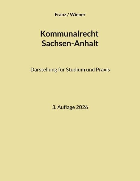 Kommunalrecht Sachsen-Anhalt