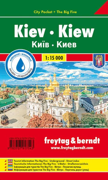 Kiew, Stadtplan 1:15.000, City Pocket + The Big Five